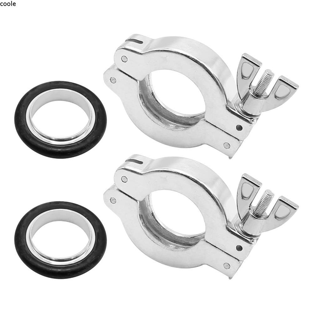 COOLE KF25 Aluminium Clamp, Black Silver O TYPE Centering Ring, ทนทาน KF25 Rubber Aluminium Quick Cl