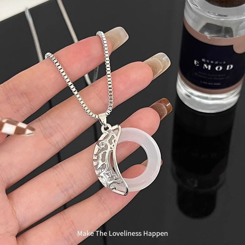 日月项链情趣内衣套装新款古风定型犬爱ติดตัวนักเรียน简约时尚Sun Moon สร้อยคอคู่จี้สร้างสรรค์โบราณ Setwenxi48dvf2my20251103