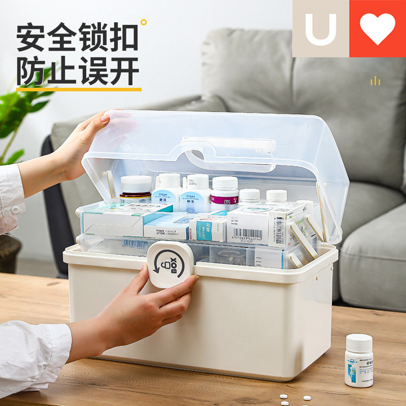 Youna Multi-Layer Storage Box Storage Box Household Box First Aid Products Medical Box Box Must-Have