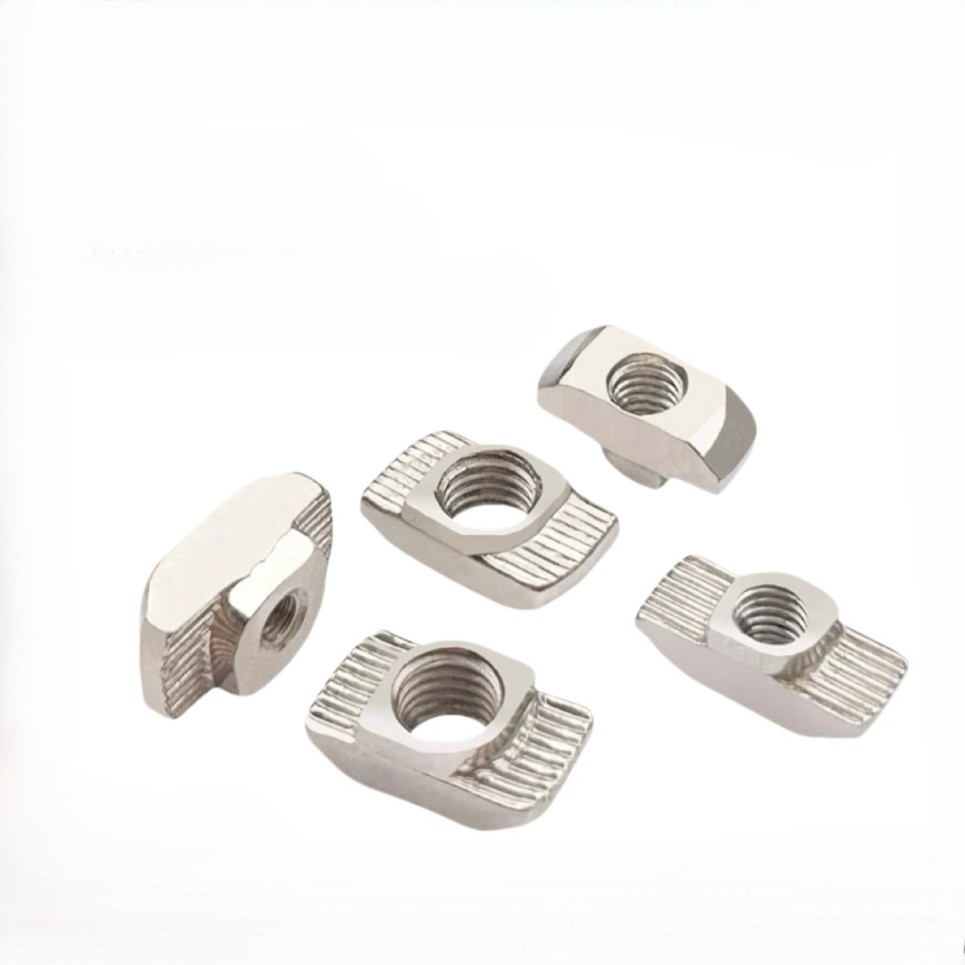 (มาตรฐานยุโรป t-nut ชุบนิกเกิลประเภทเรือ t-nut t-block M3/M4/M5/M6/M8