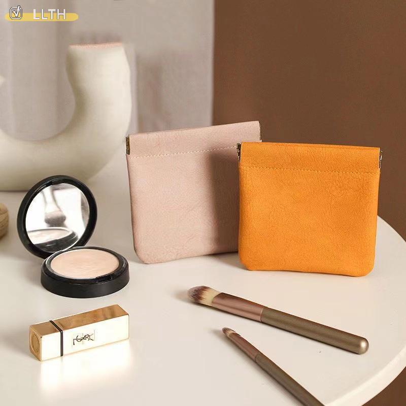 LLTH Mini Pocket Makeup Bag Crowds Wallet Small Makeup Bag Portable Travel Makeup Bag Waterproof Mak