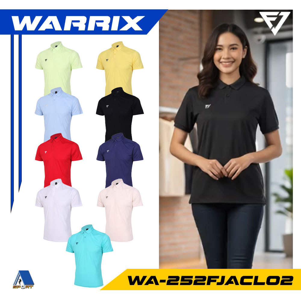 [[ส่งฟรี!! มีเงินคืน]] WARRIX เสื้อโปโล รุ่น CLASSIC รหัส WA-3315N ชุดที่ 3 แท้100%