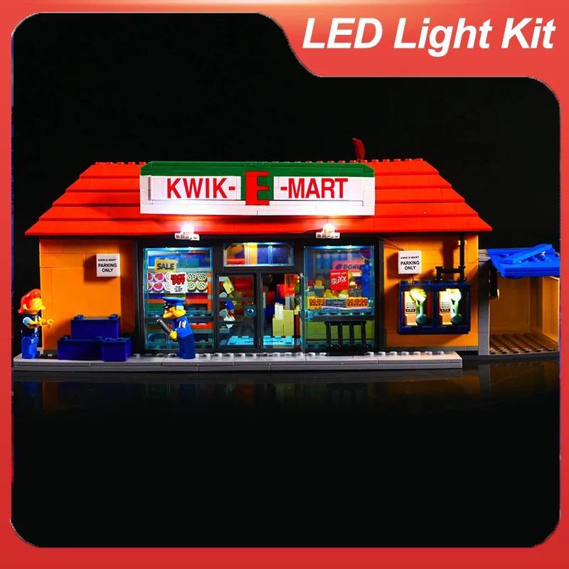 71016ชุดไฟถ่ายภาพอาคาร LED ใช้ได้16004 kwik-E-Mart (เฉพาะไฟ)