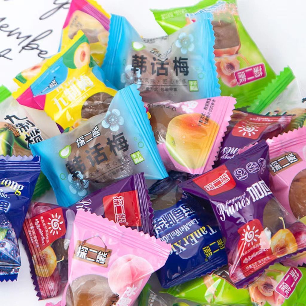话梅混合蜜饯组合混装零食水果干酸甜西梅休闲零食价Mixed candied plum mixed snacks dried fruit20251105