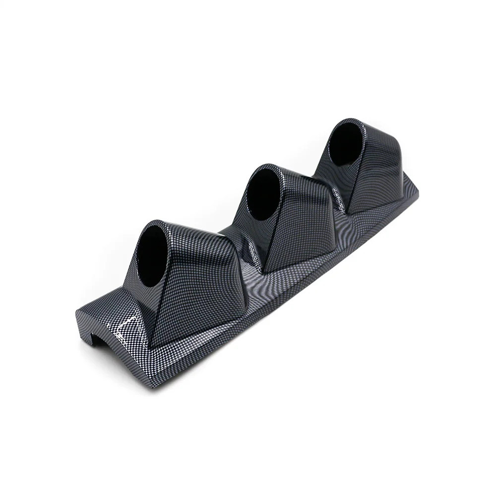 52 มม.3 หลุมขวามือไดรฟ์ Auto Car A Pillar คาร์บอนไฟเบอร์ Triple Gauge ผู้ถือ Gauge Pod Auto รถเมตรวั