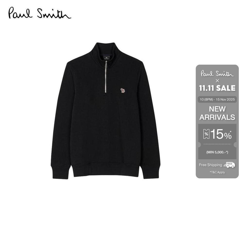 Paul Smith เสื้อสเวตเตอร์ผู้ชาย รุ่น M2R-168T-KZEBRA-79 สี Black