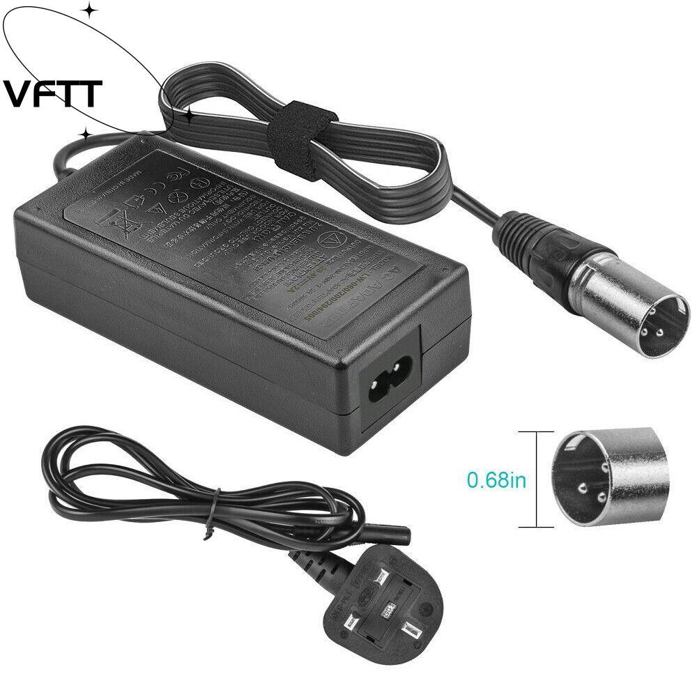 VFTT 24/42V 2A ทนทาน Mobility สกู๊ตเตอร์รถเข็น Ebike Charger