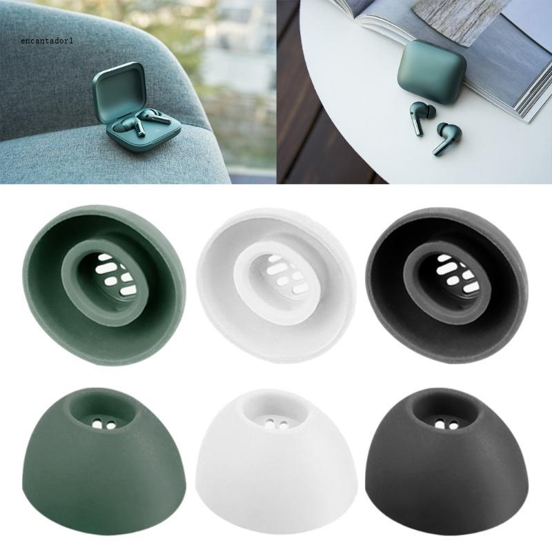 EC 3Set แผ่นรองหูฟังซิลิโคนอ่อนนุ่มสําหรับหูฟัง Buds Pro2