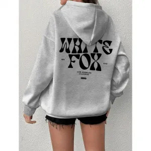 รหัสยุโรป WHITE FOX เสื้อกันหนาวมีฮู้ดผู้หญิง 欧码WHITE FOX连帽衣女装.秋冬衣帽衫外套wywt11.6