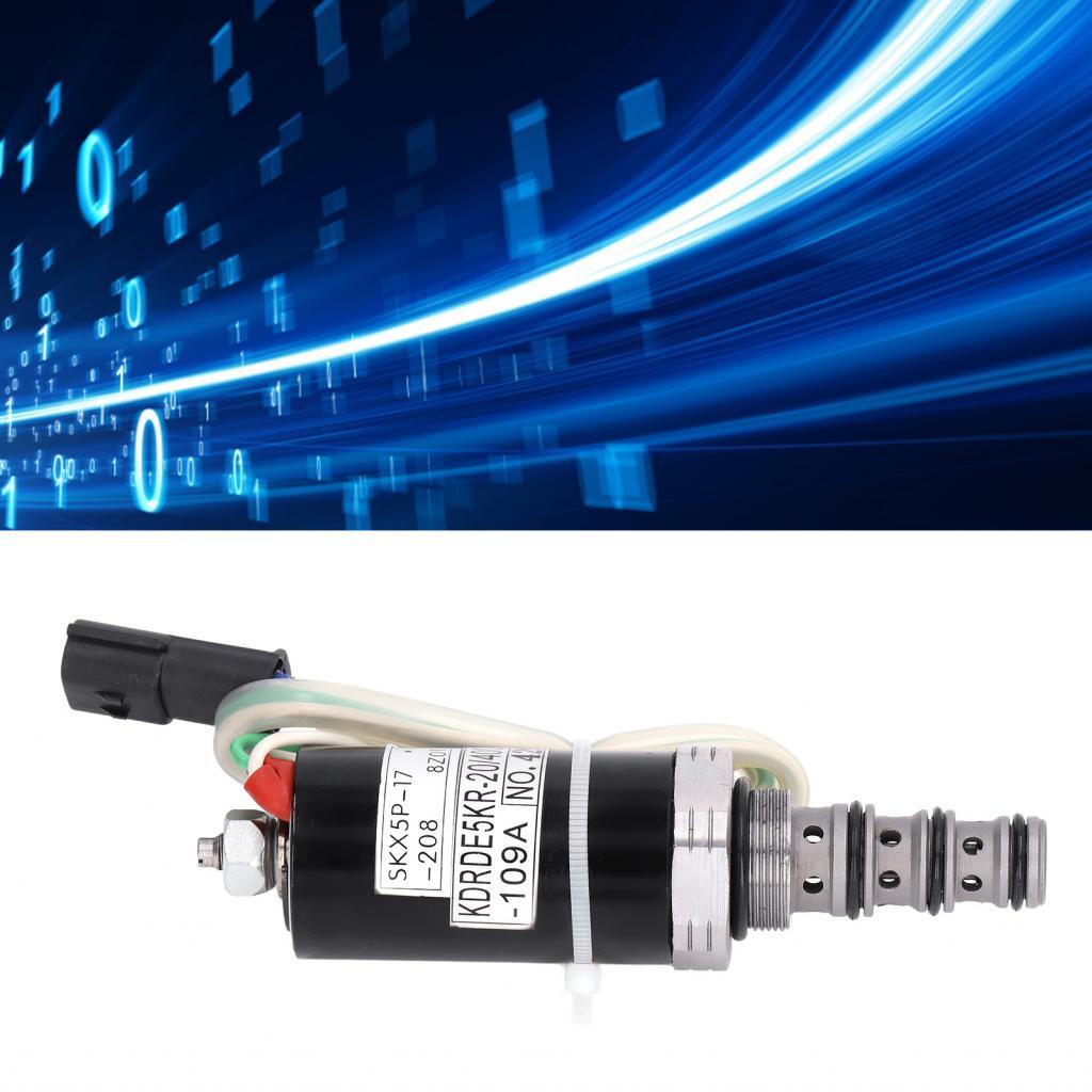 โซลินอยด์วาล์วความเข้ากันได้ที่แข็งแกร่งติดตั้งง่ายควบคุมปั๊มไฮดรอลิก KDRDE5K-20 สำหรับรถขุด