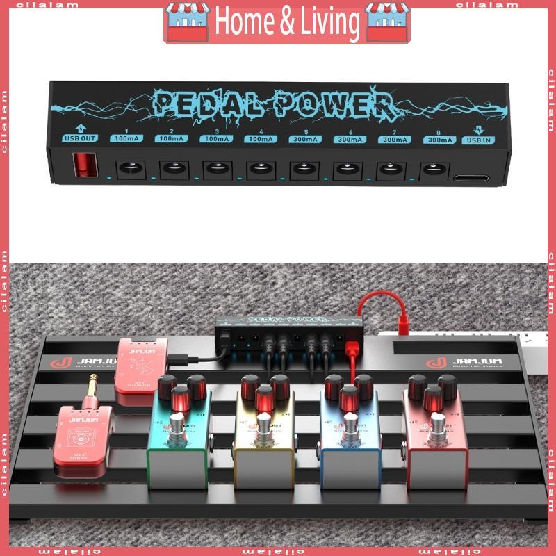 CI ชุดสถานีจ่ายไฟแบบเหยียบเอฟเฟกต์กีตาร์ 8 เอาต์พุตแยก 9V 300mA 100mA