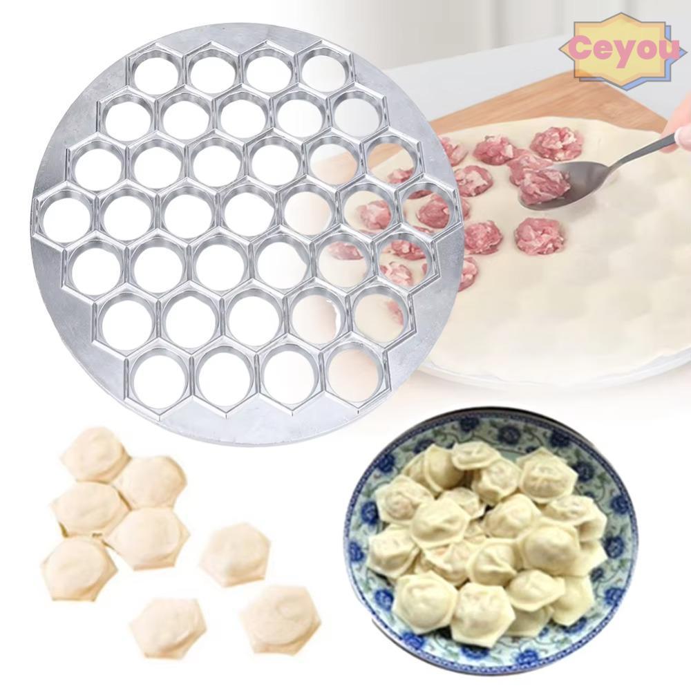 CEYOU Ravioli Maker, 37 หลุม Ravioli Dumpling แม่พิมพ์,อลูมิเนียมครัวทําอาหารเครื่องมือรัสเซีย Pelme
