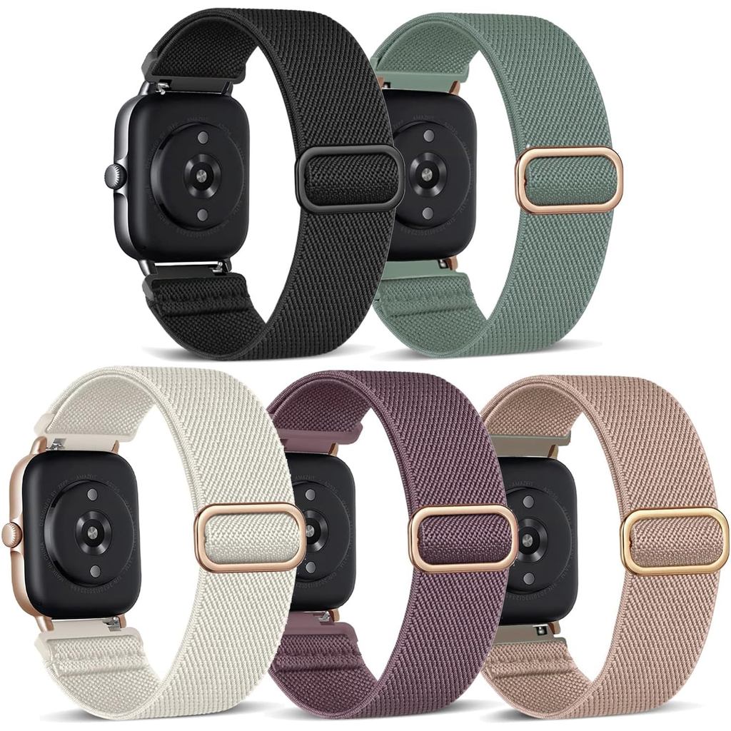 ยืดไนลอน Solo Loop สายนาฬิกาสําหรับ Amazfit GTS/GTS 2/GTS 2e/GTS 2 mini/GTS 3/GTS 4 Mini/GTS 4/GTR M