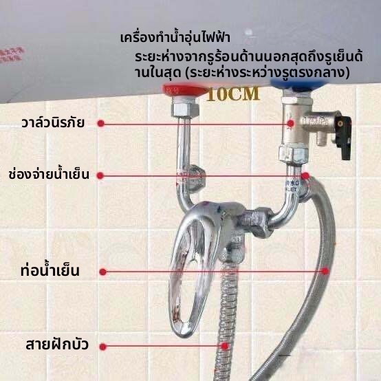 วาล์วผสมน้ำอุ่น-น้ำเย็น อะไหล่แท้ สำหรับเครื่องทำน้ำอุ่น Midea/Haier