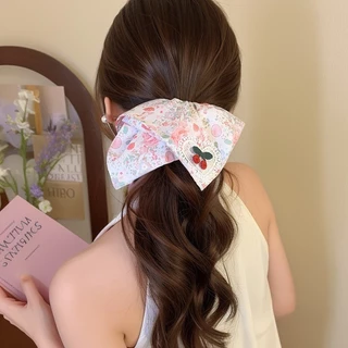 Big Square Scrunchie แฟชั่นเกาหลี ขนาดใหญ่ สไตล์เรียบง่าย เหมาะสำหรับเครื่องประดับผม