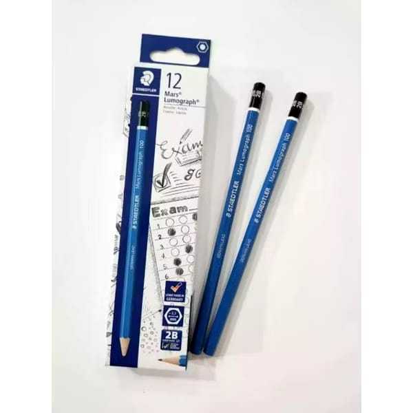 WHOLESALE STAEDLER 2B PENCILS 12 PCS 1 PACK / STAEDLER 2B EXAM PENCILS / READ COMPUTER//