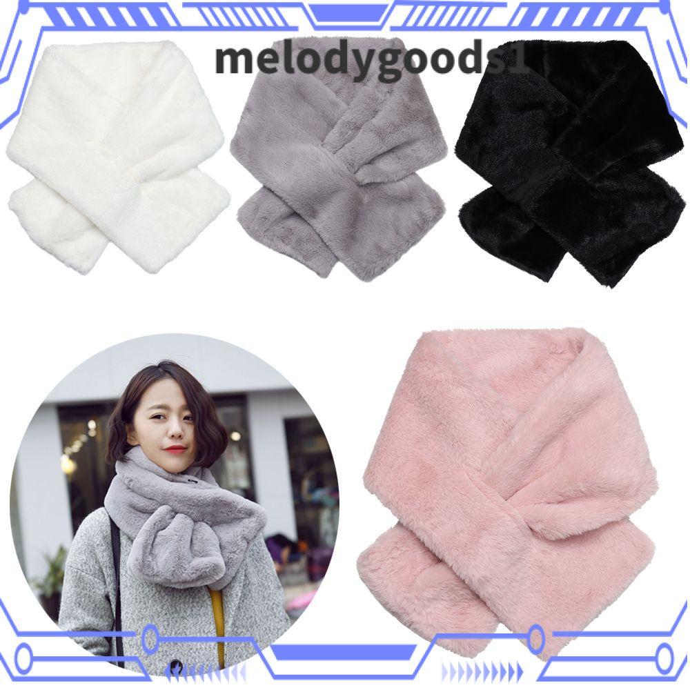 MELODYGOODS ผ้าพันคอกันหนาว คลุมไหล่อบอุ่น เหมาะสำหรับผู้หญิง