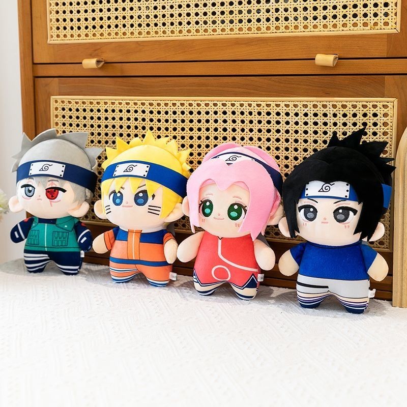 Naruto Plush Doll รุ่น Q Kakashi Sasuke Sakura น่ารักสองมิติ Merchanded ตุ๊กตาอะนิเมะของขวัญ 11.17