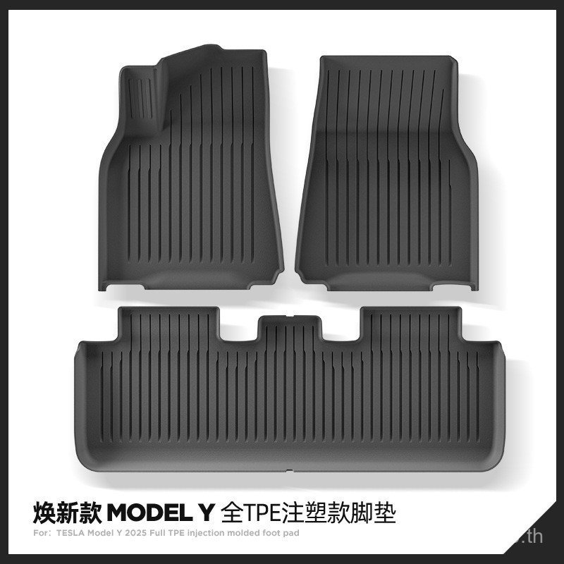 ซ้ายขวาเท้าเหมาะสําหรับ TPE Rudder 19-25 รุ่น Tesla Trunk Mat Y ฉีด Molding Rejuvenating รถ 5ZCE