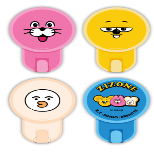 OHSOME x Zizone - Zizone Strong Adhesive Sticky Wall Hooks 4 ชิ้น/ Pengait Baju Serbaguna Karakter Z