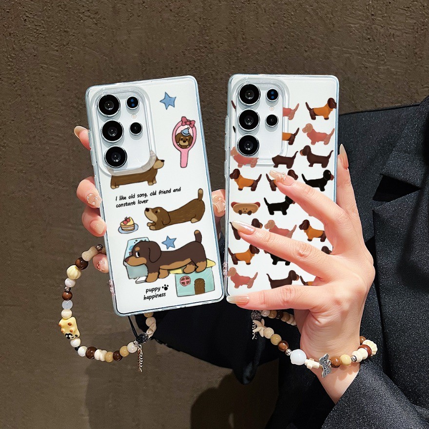 การ์ตูน Dachshund Bulldog เคสโทรศัพท์สําหรับ Huawei Mate 70 60 50 40 40E 30 30E Pro Pura 80 70 Ultra