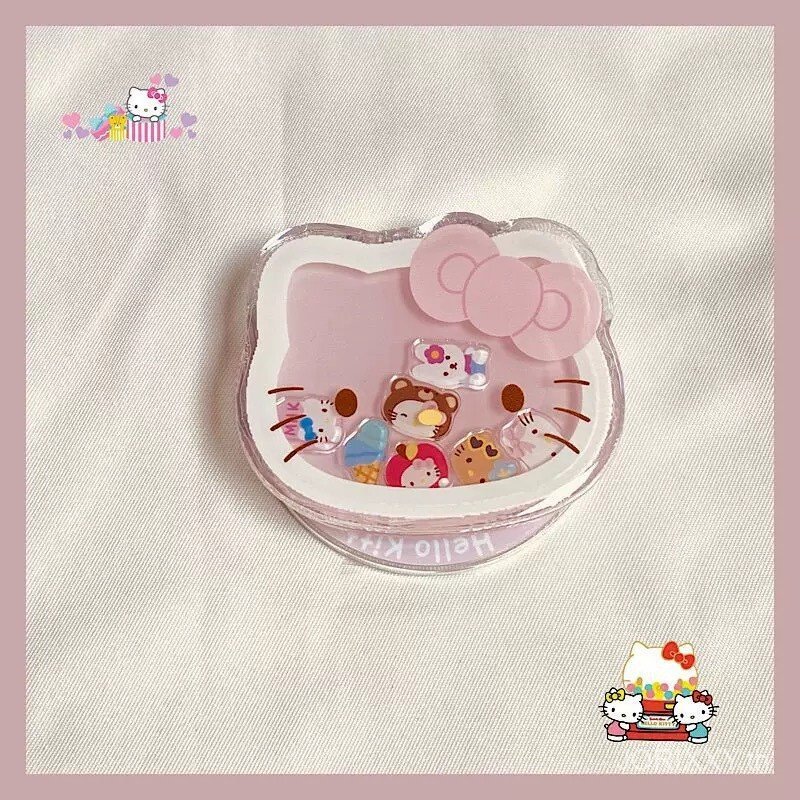 Pink kitty Cat Shaking Happy เหมาะสําหรับ magsafe Magnetic Bracket โทรศัพท์มือถือเดสก์ท็อป Retractable Lazy Artifact อินเทรนด์
