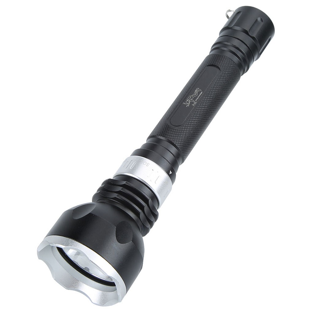 สนุก ~ อลูมิเนียมอัลลอยด์ LED ไฟฉายดําน้ํากันน้ํากลางแจ้งแสงที่แข็งแกร่ง 100M ไฟฉายใต้น้ําสําหรับปีน