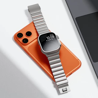ไทเทเนียม + ซิลิโคน Band หรูหราแม่เหล็กสร้อยข้อมือสําหรับ Apple Watch Ultra 3/2/1 49มม S10 46มม สําหรับ Series 9 8 7 6 5 SE 44/45มม 42มม