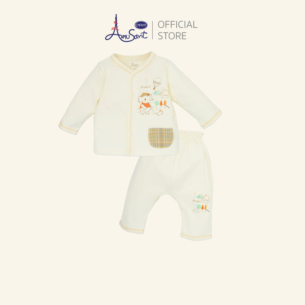 Amusant by Enfant – ชุดเสื้อแขนยาวกางเกงขายาว Cotton Aloe Vera + Vitamin E EH1N46