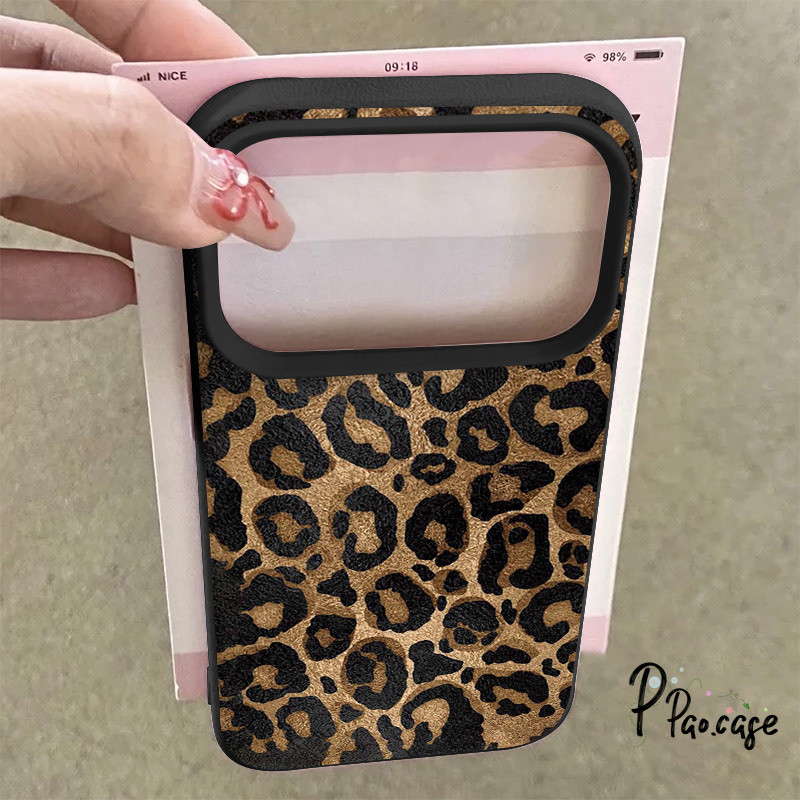 สำหรับIPhone 17 Air 15 11 16 12 13 14 Pro Max XR X XS Max 7 16 8 15 Plusหนังลายเสือดาวสไตล์สตรีทสุดเท่ สัมผัสนุ่มสบายผิว