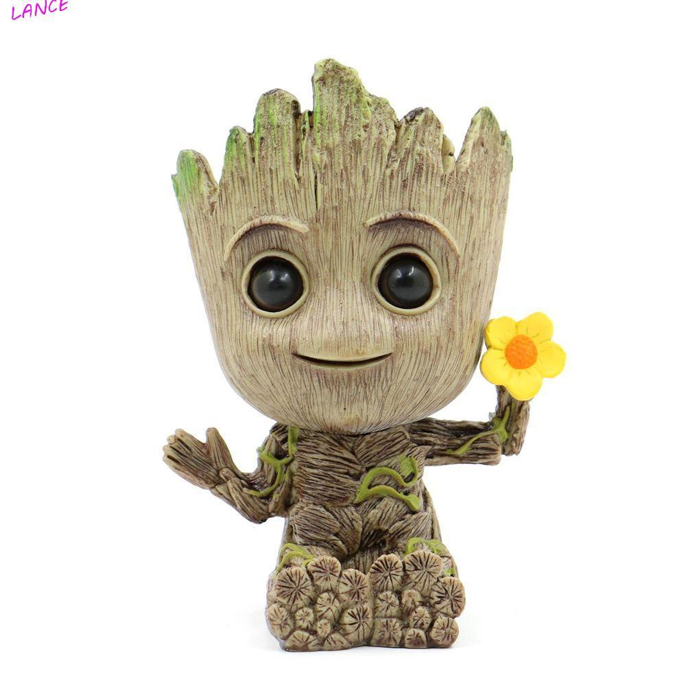 LANCE Groot Action Figure 6 ซม.Marvel Mini Groot สําหรับของขวัญตกแต่งรถ Avengers อะนิเมะ Action Figu
