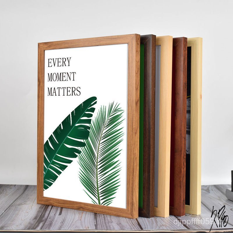 กรอบรูปปริศนา A3 สี่เหลี่ยม Swing Frame 168K24a4 แขวนผนังดีไซน์ตัวหนังสือนิ้วไม้เนื้อแข็ง