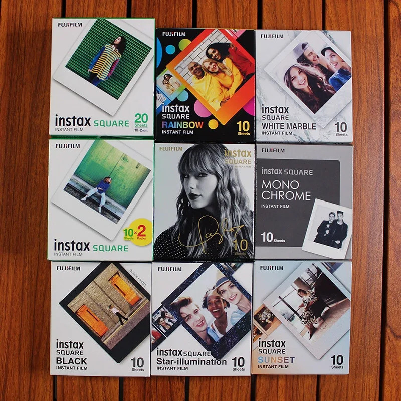 10-50 แผ่น Fujifilm Instax Square กล้องฟิล์มทันทีกระดาษภาพถ่ายสําหรับ Fujifilm Instax Square Sq6/sq1