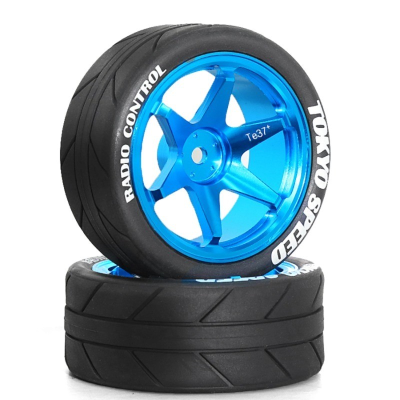 65mm Rally CNC High Strength ล้อโลหะยางสําหรับ MJX HYPER GO 14303 14304 14302 14301 1/14 RC การปรับเ