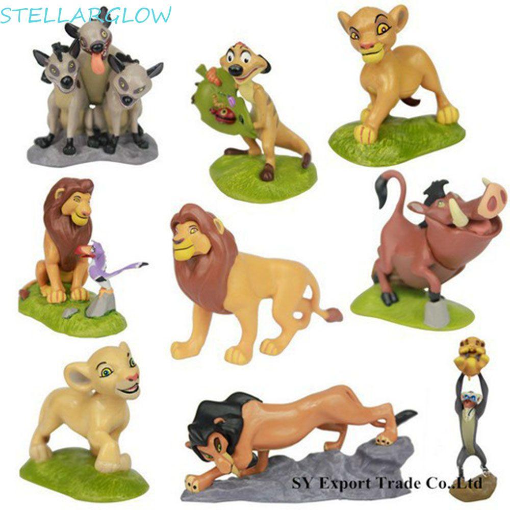 STELLARG Lion King Simba ตัวเลขการกระทํา PVC ตุ๊กตาของเล่นสะสม Lion King ตุ๊กตาเครื่องประดับ