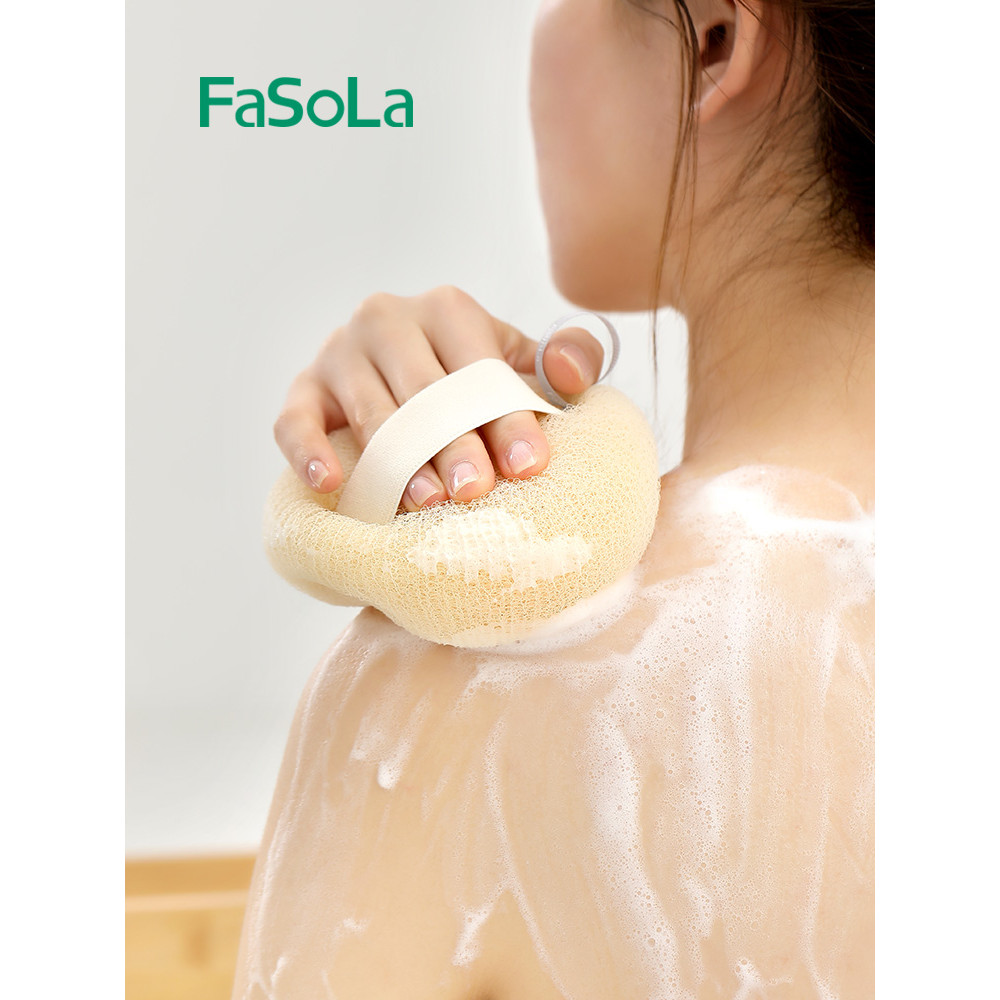 Japan Japan FaSoLa Bath Ball Super Soft Rubbing Bath Massage Bath Ball เด็ก Bubble Bath ดอกไม้ Bath 