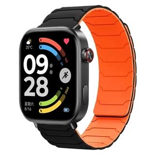 สายรัดซิลิโคนอ่อนนุ่มสําหรับ Redmi Watch 6 5 4 Magnetic Band สร้อยข้อมือกีฬาสําหรับ Xiaomi MiBand 9 Pro/8 Pro สายรัดข้อมือ