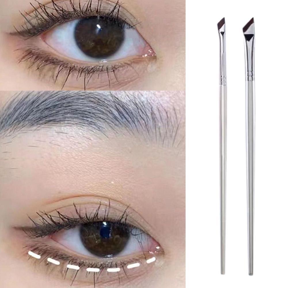 ราคาต่ําสุดbvelled Blade Eyeliner Brush Under Eyelids Eyebrow Brush Lying Precision Detail J0v4