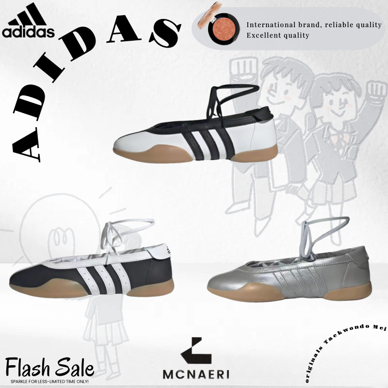 รอพรีออเดอร์/ของแท้  Adidas originals Taekwondo Mei JR7030/JR7031/JR7032 รองเท้าส้นเตี้ยแบบทันสมัย ส