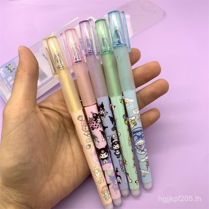 ปากกายุคการค้าต่างประเทศ Erasable Sanrio Fountain Pen Kuromi Friction Easy-to-Erase Big-Eared Dog Pa