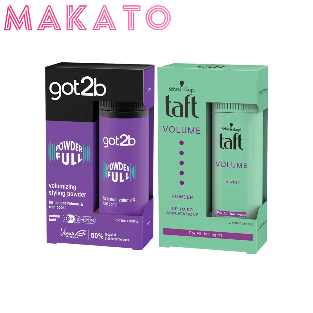 Schwarzkopf GOT2B & Taft Volume Powder ชวาร์สคอฟ ผง แป้ง เซ็ตผม เพิ่มวอลลุ่ม แป้งจัดแต่งทรงผม  10g.