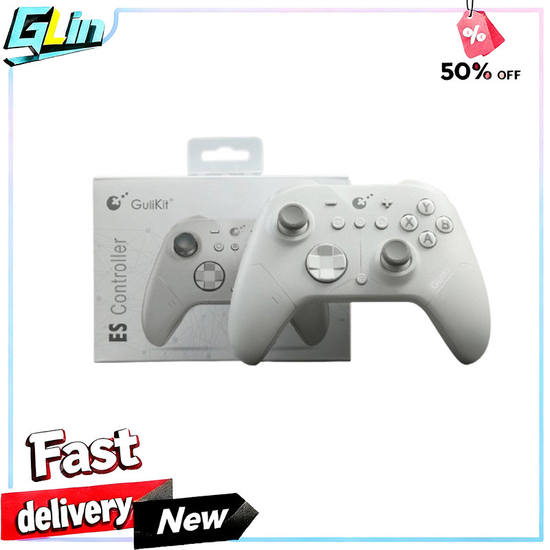 GuliKit ES เกมแพด E-sports พร้อมจอยสติ๊ก Hall Effect - ทํางานร่วมกับสวิตช์/สวิตช์ 2, PC, Windows, An
