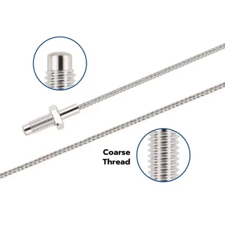 K-Type M6 สายยาว 0.5m/1m/2m/3m/5m สายเทอร์โมคัปเปิ้ล เซนเซอร์วัดอุณหภูมิ (0 to 400°C) Temperature Sensor Probe Cable ...