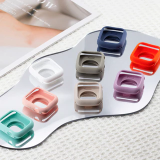 ฝาป้องกันหน้าจอซิลิโคนอ่อน for Apple Watch SE Ultra 3 2 Iwatch Series 11 10 9 8 7 6 5 4 49 46 42 45 44 40 41 38mm เคส