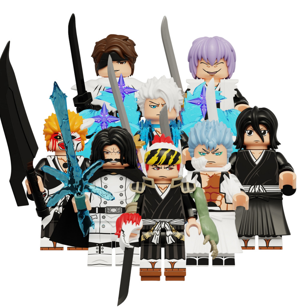 Shinigami Action Figure Aizen Sousuke Kurasaki lchigo lchimaru Gin Abarai Renji Kuchiki Rukia Grirnm