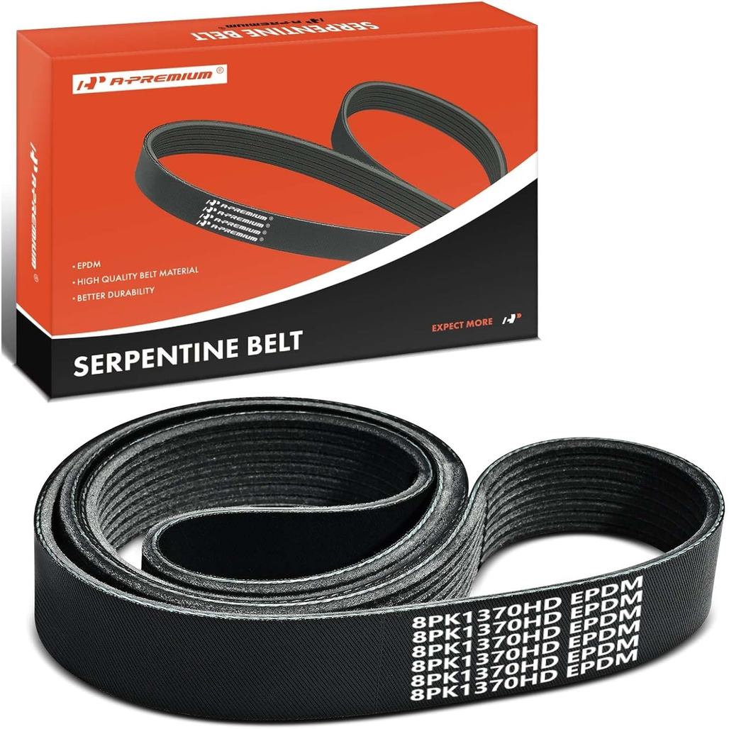 A-Premium Heavy-Duty Serpentine ไดรฟ์เข็มขัดใช้งานร่วมกับ Hino 238 268 338 358 258ALP 258LP 268A 338
