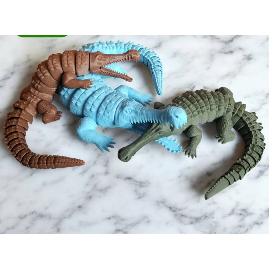 Cuero Crocodile Sarcosuchus SuperCroc จุกนมเปิดปาก v6 - รูปที่ 5