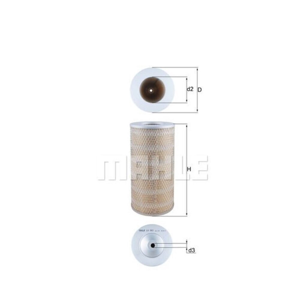 กรองอากาศ TOYOTA HIACE รถตู้หัวจรวด RZH112 LH112 หลังคาสูง LH125 LH172 COMMUTER 2.7 เบนซิน