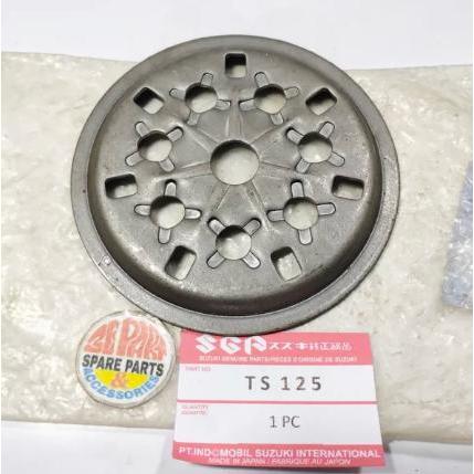 [3E อะไหล่ & Acc] 7 TS 125 ฝาครอบเท้า Suzuki TS125 ฝาครอบคลัตช์เหล็ก Rare Item