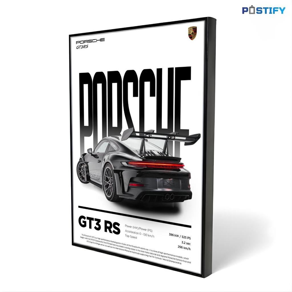 Porsche 911 Wall Decoration Aesthetic Poster Frame - Wall Display - ตกแต่งห้อง